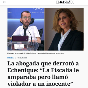 Barbara Royo la que derroto a Echenique