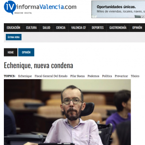 Echenique condenado por atentar contra el honor de un hombre inocente