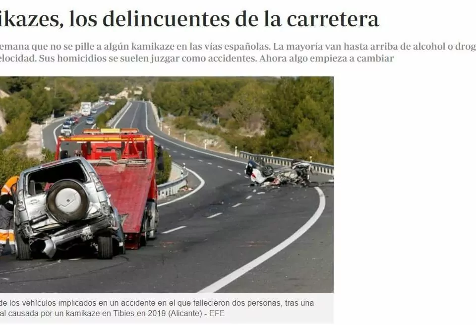 Kamikazes, los delincuentes de la carretera